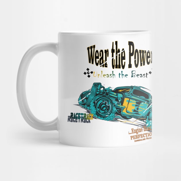 Unleash the Beast Wear the Power Monster trucks car race for boy and girl by Mirak-store 